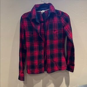 Red and Black Plaid Shirt